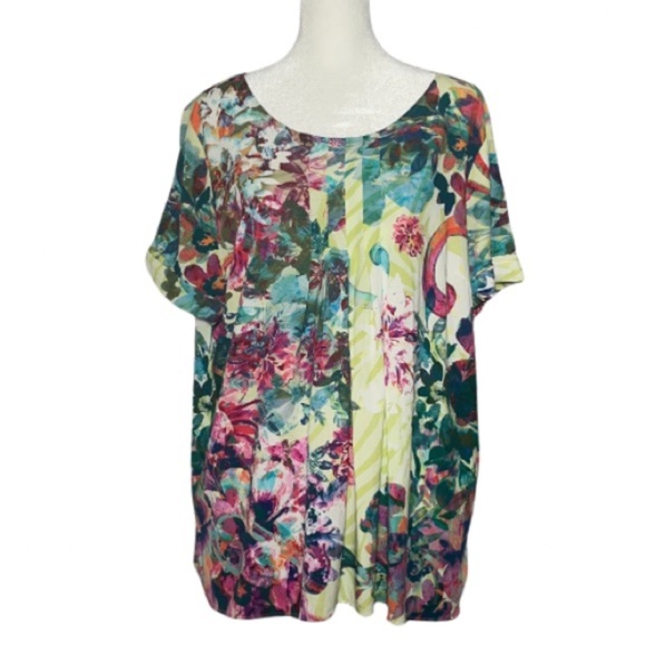 Soft Surroundings Floral Abstract Blouse – Size L - Picture 1 of 5